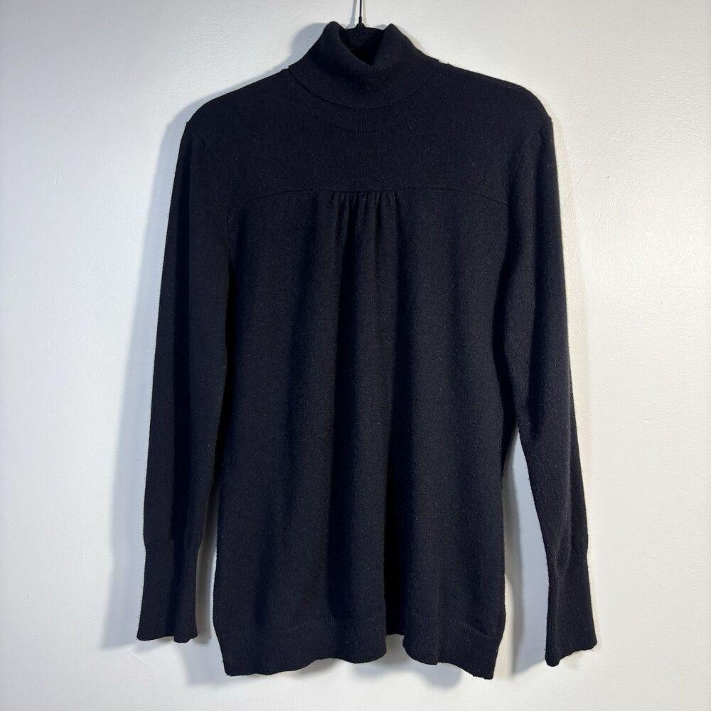 Prive Size L Women’s 100% Cashmere Turtleneck Pullover Sweater